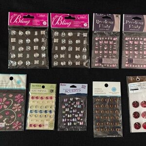 BLING Lot 9 GEMS by Jolee’s EK Success Martha Stewart K&Company Recollections